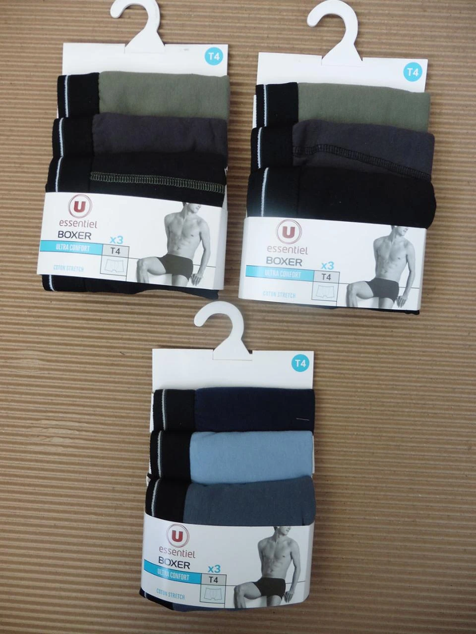 Lot de 3 packs de 3 boxers homme T4